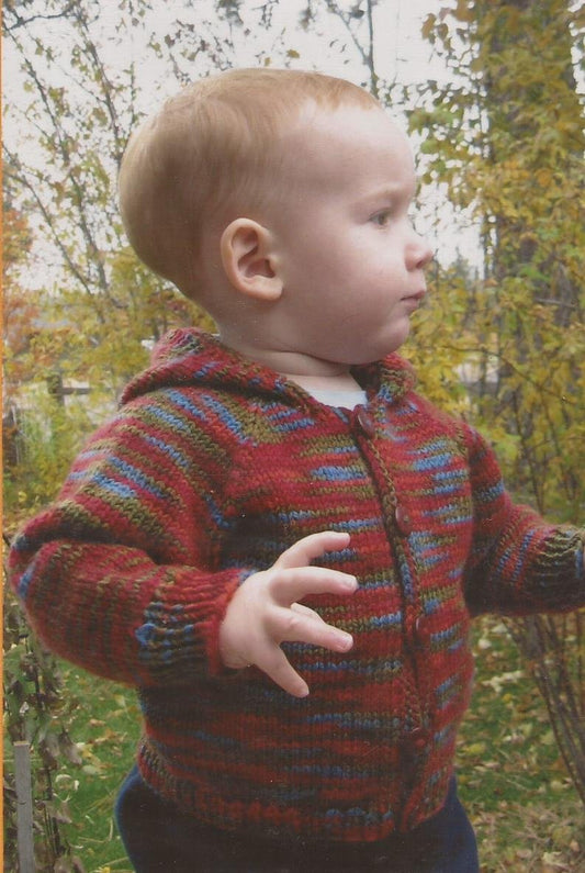 Babies NeckDown Cardigan - Knitting Pure & Simple Knitting Pattern No. 982 Pattern Only