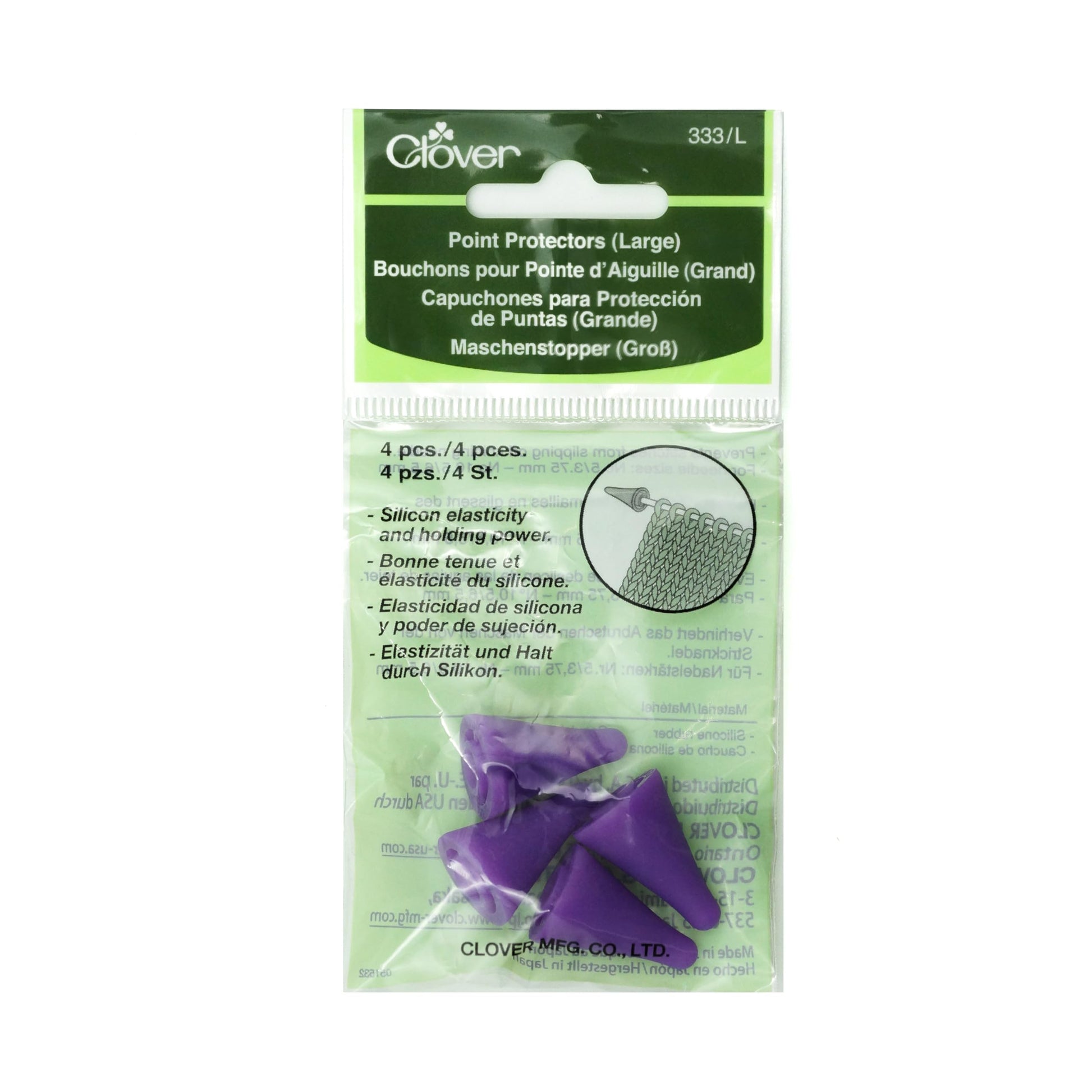 Clover Point Protectors, Large, Purple