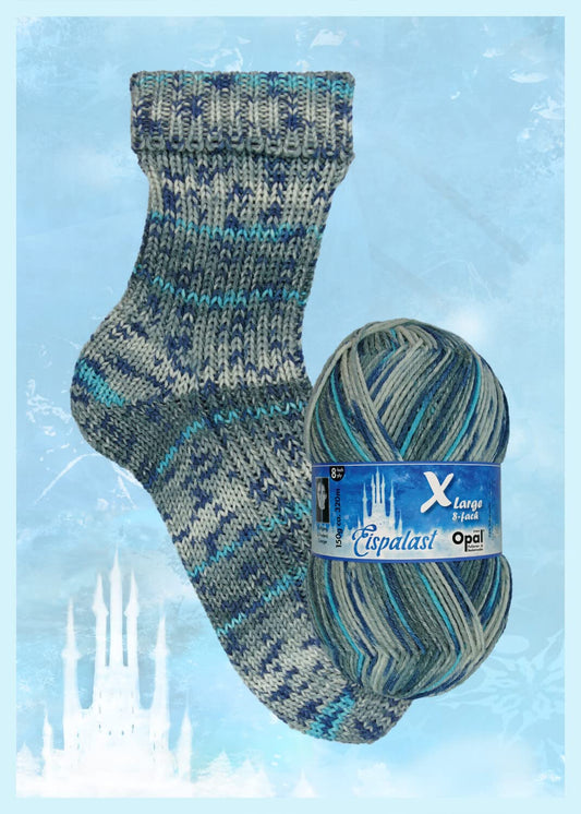 Opal 11013 XL Ice Palace 8ply Sock Yarn