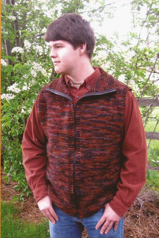Bulky Vest for Men - Knitting Pure & Simple Knitting Pattern No. 289 Pattern Only