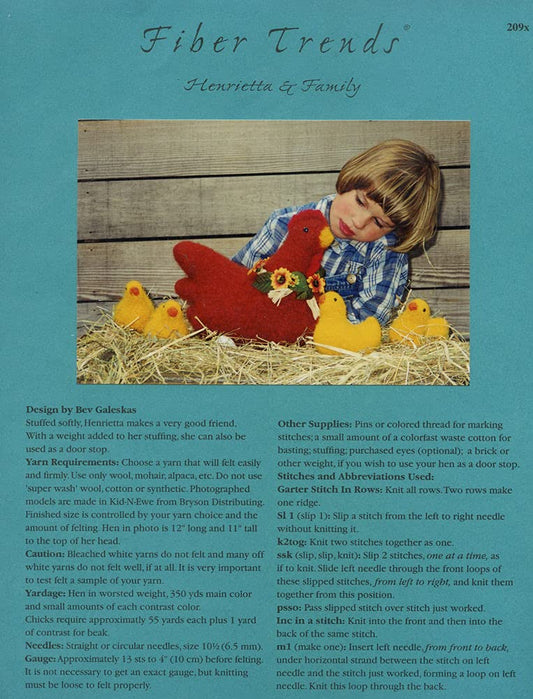 Henrietta & Family Knit/Felt Pattern (209x)