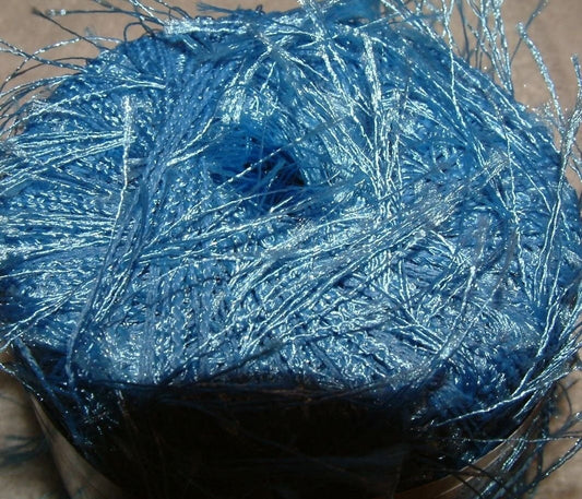 Berroco Plume FX eyelash yarn 6710 Budgie Blue