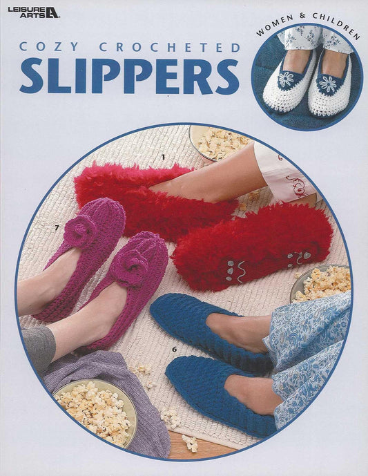 Cozy Crocheted Slippers: Women & Children