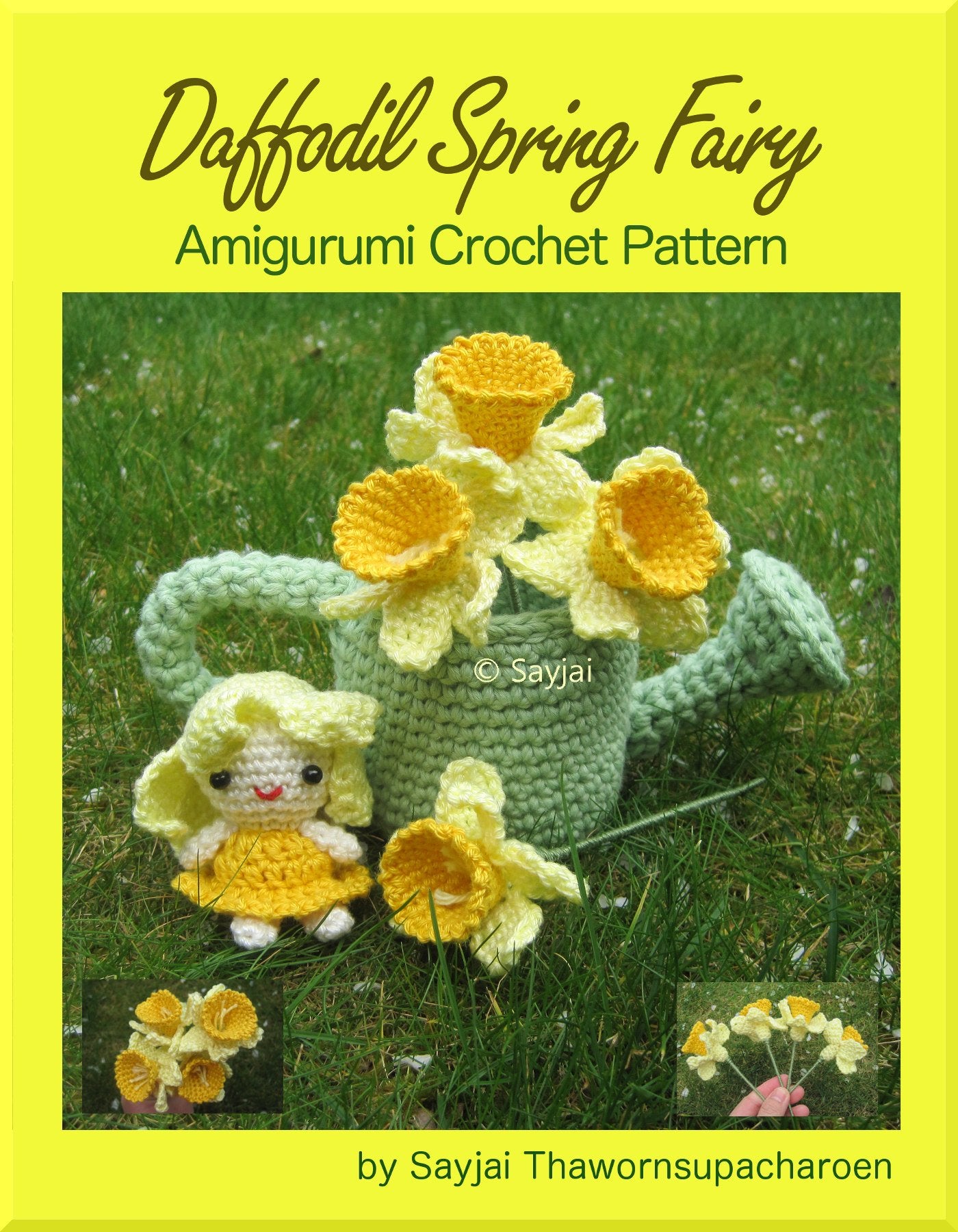 Daffodil Flower Fairy Knitted Toy Pattern