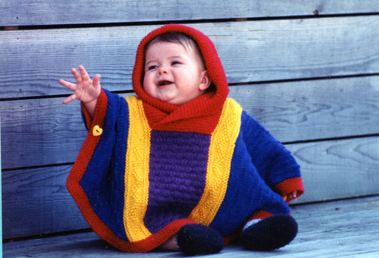 Baby Poncho - Fiber Trends Knitting Pattern CH-10