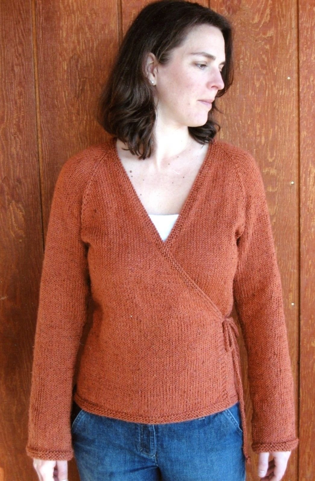 Knitting Pure & Simple Knitting Pattern 263 Womens NeckDown Wrap Cardigan