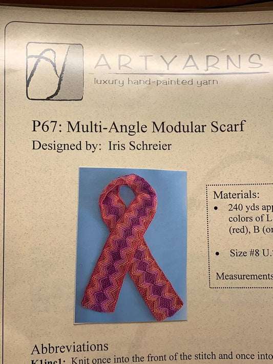 AYP67 Multi Angle Modular Scarf (Iris Schreier / Art Yarns)