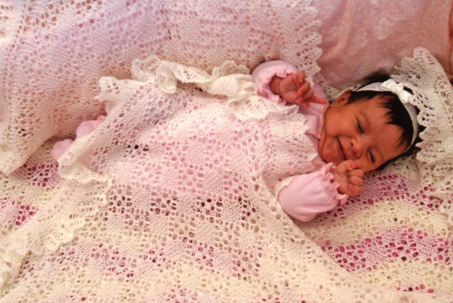 Diamonds for Rhiannon Baby Blanket - Fiber Trends Knitting Pattern CH-46