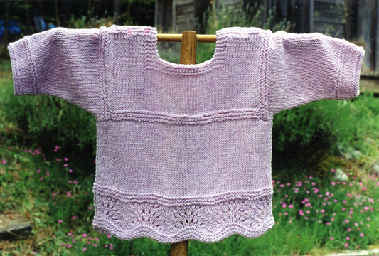 Victorian T-Shirt for Baby - Oat Couture Knitting Pattern BB201