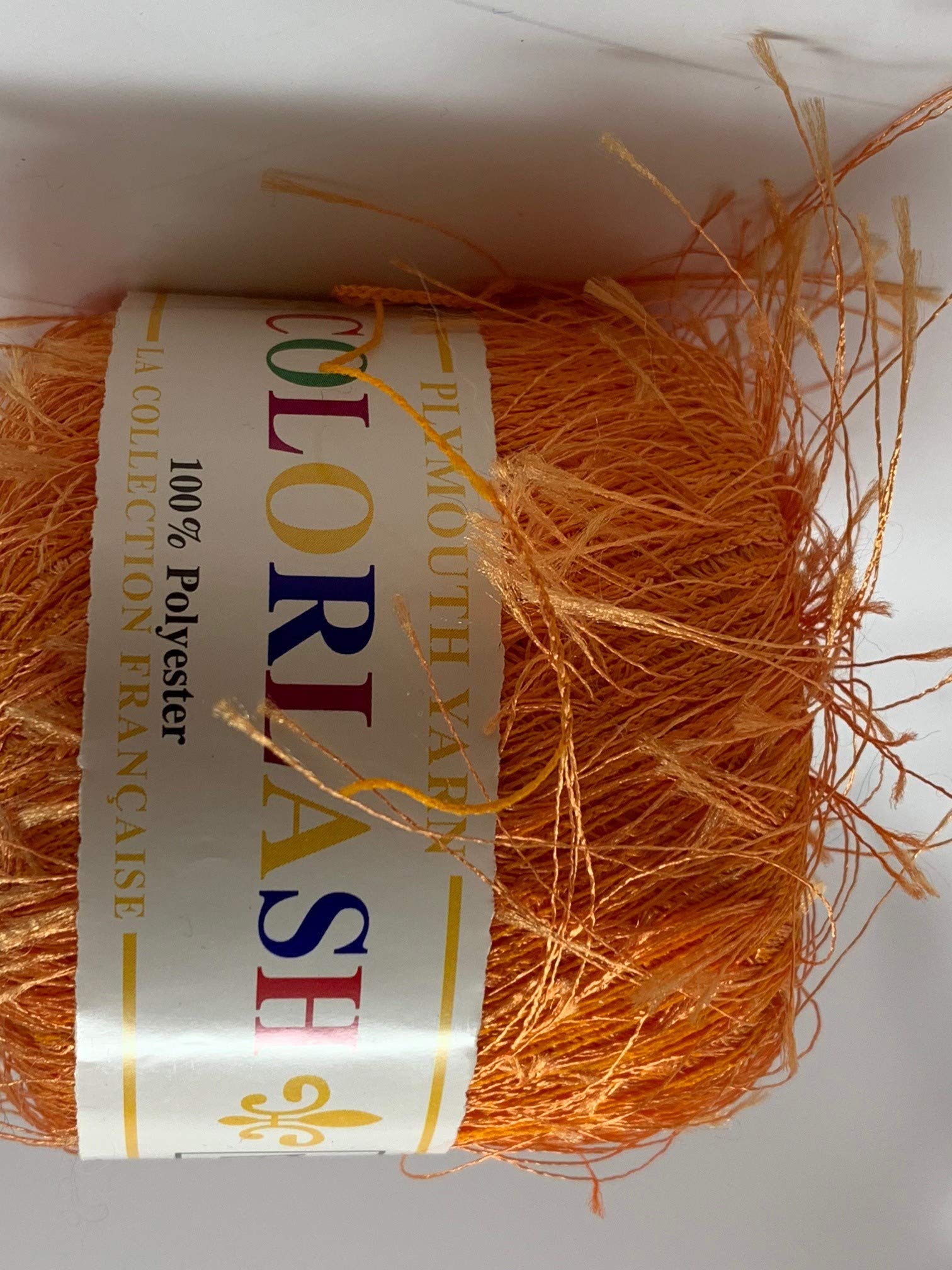 Plymouth Orange Colorlash Eyelash Yarn 5029 Collection Francaise