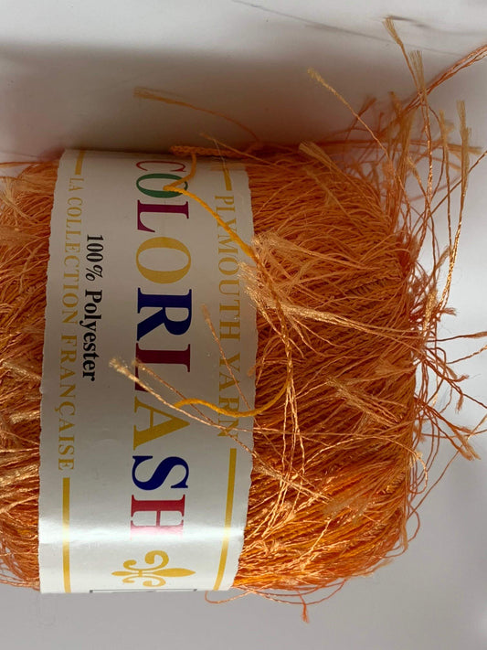 Plymouth Orange Colorlash Eyelash Yarn 5029 Collection Francaise