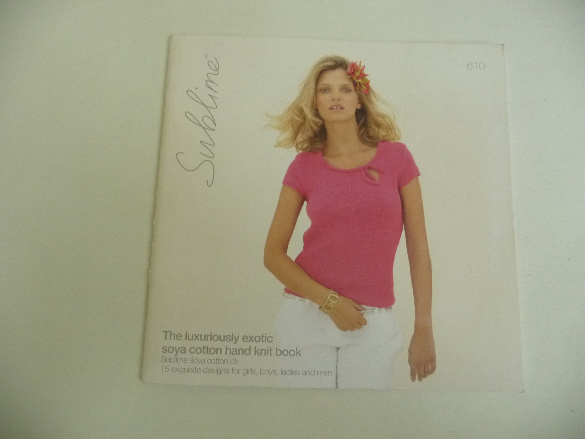 Sublime Soya Cotton Hand Knit Book