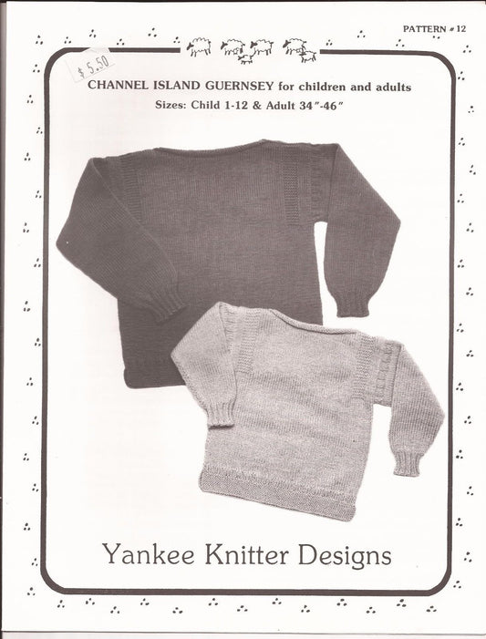 Yankee Knitter Designs Pattern 12 Channel Island Guernsey