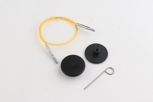 KnitPro Yellow Colored Fixed Nylon Cable | 8"/ 20cm (to Make 16"/ 40cm IC Needle)
