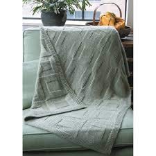 Reversible Afghan to Knit K3.3 Dovetail Designs by Val Love