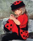 Lovable Ladybugs Patterns FTCH25 Fiber Trends by Lisa Carnahan