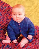 Baby Brights Sweater & Blanket Pattern FTCH33 Fiber Trends by BEV Galeskas