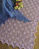 Flower Basket Lace Shawl & Scarf Pattern FTS2014 Fiber Trends by Evelyn A Clark