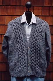 Mari MS152 Men's V Neck Cardigan #2 Pattern