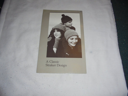 A Classic Straker Design: Child's Basic Cap & Mittens #C732