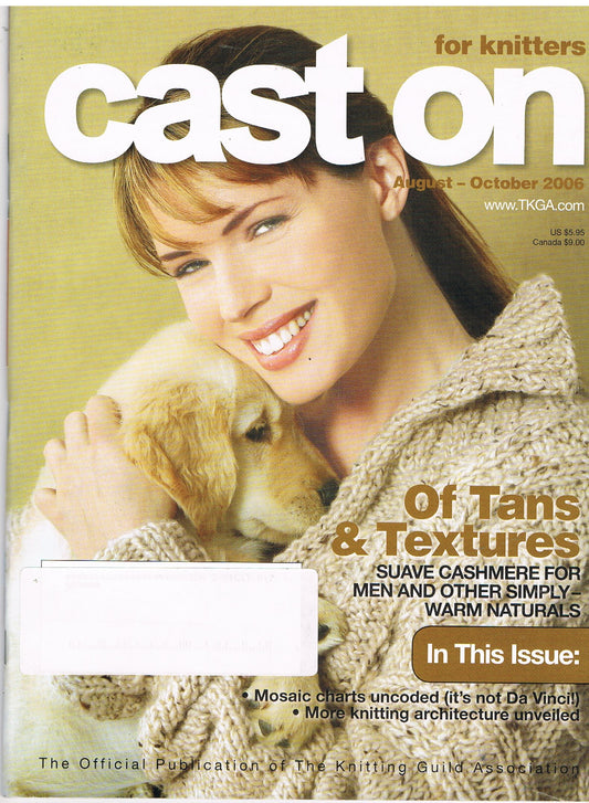 Cast On Magazine for Knitters August October 2006