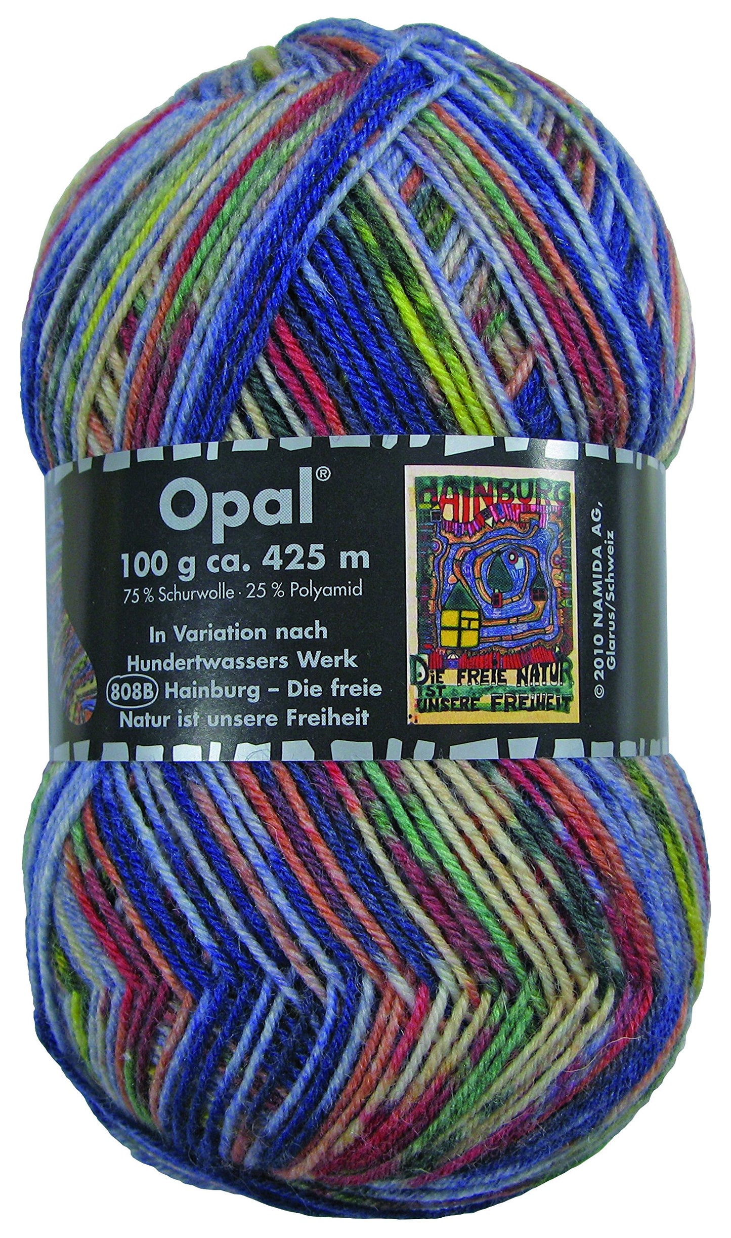 Opal Sock Yarn Hundertwasser 3204 Hainburg: Free Nature is Our Freedom