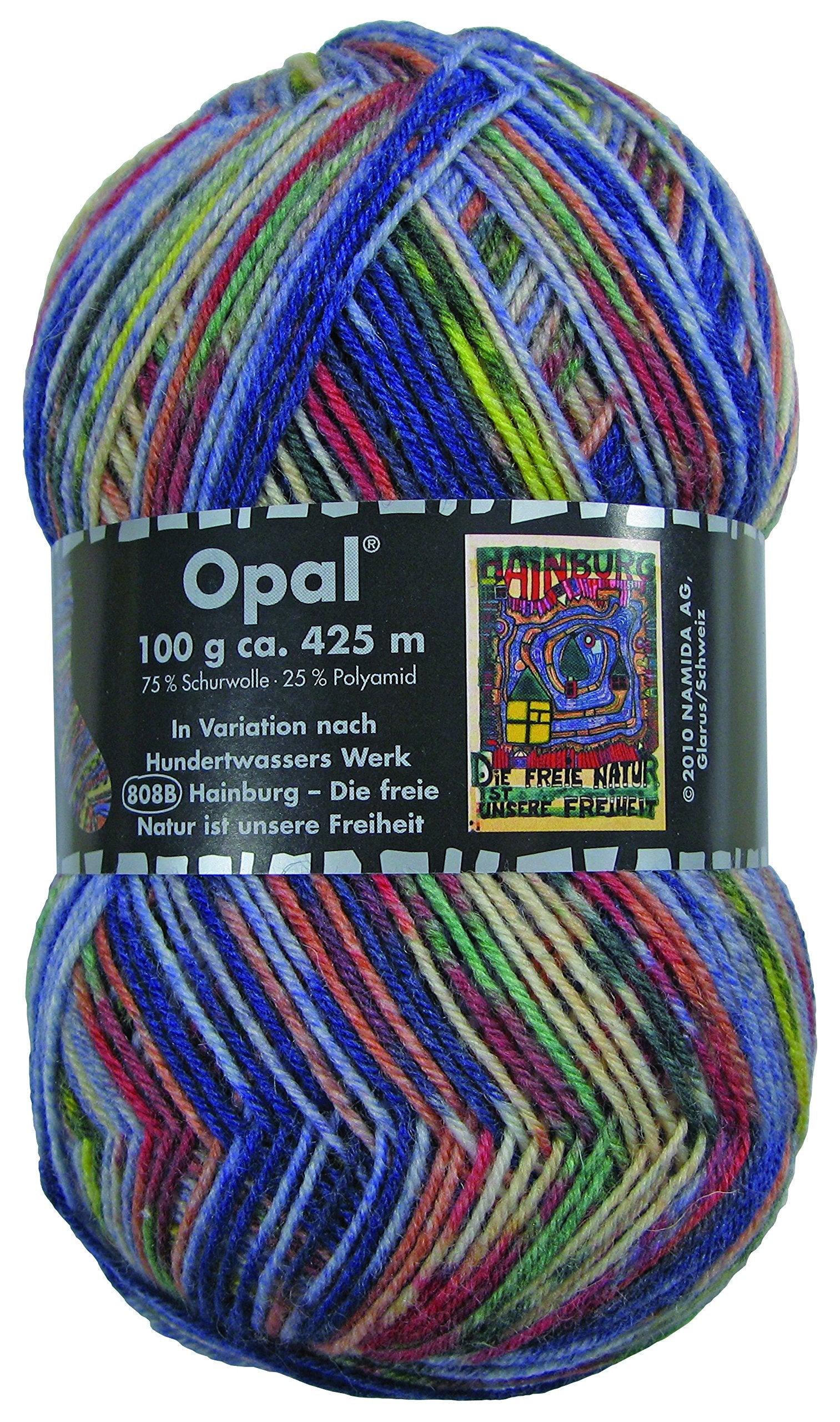 Opal Sock Yarn Hundertwasser 3204 Hainburg: Free Nature is Our Freedom