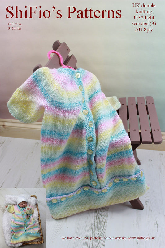 Knitting Pure & Simple Knitting Pattern #103 - Baby Sleeping Bag