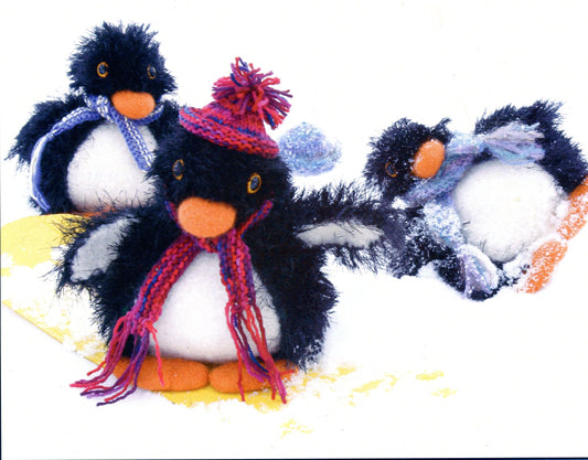 Felt Playful Penguins - Fiber Trends Knitting Pattern FT230