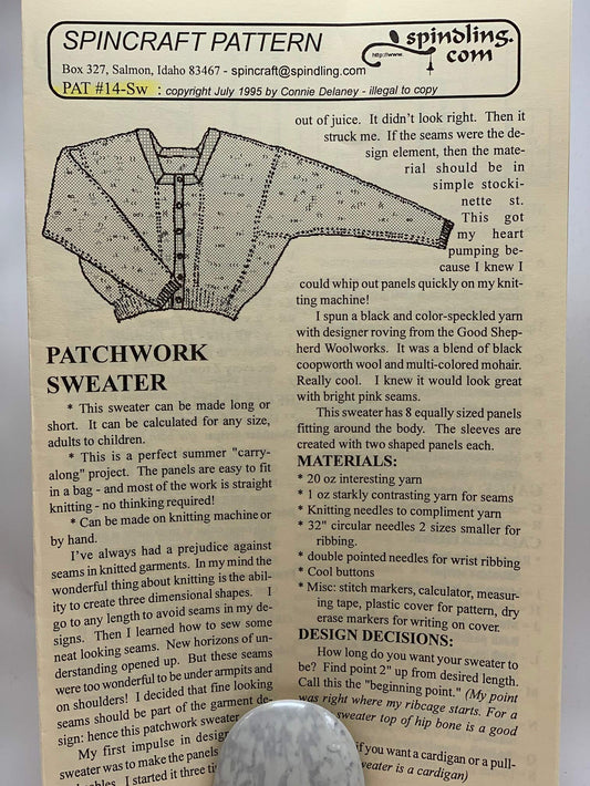 Patchwork Sweater 14Sw Spincraft Patterns