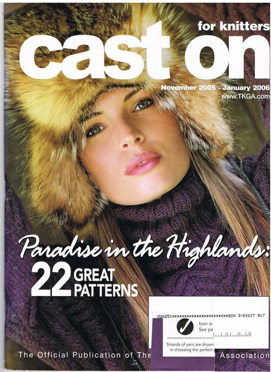 Cast On Magazine for Knitters November 2005 - January 2006