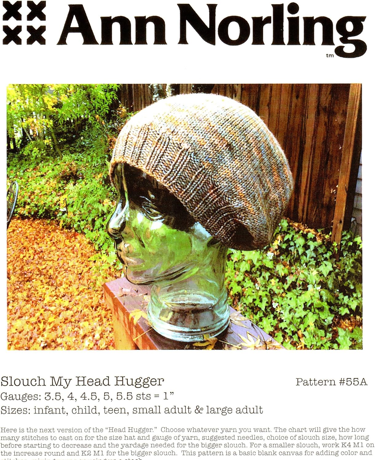Ann Norling Pattern #55A Slouch My Head Hugger