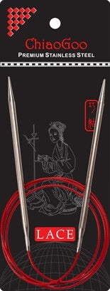 ChiaoGoo Red Lace Circular Knitting Needle 32" US-5 (3.25mm)