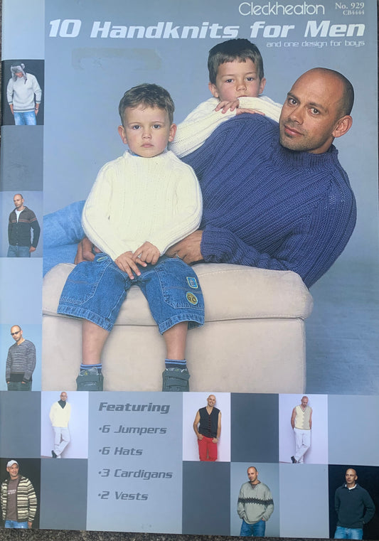 10 Handknits for Men (+ 1 for boys) Cleckheaton No. 929