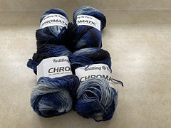 Knitting Fever Chromatic 1005 Montana Sapphire skein