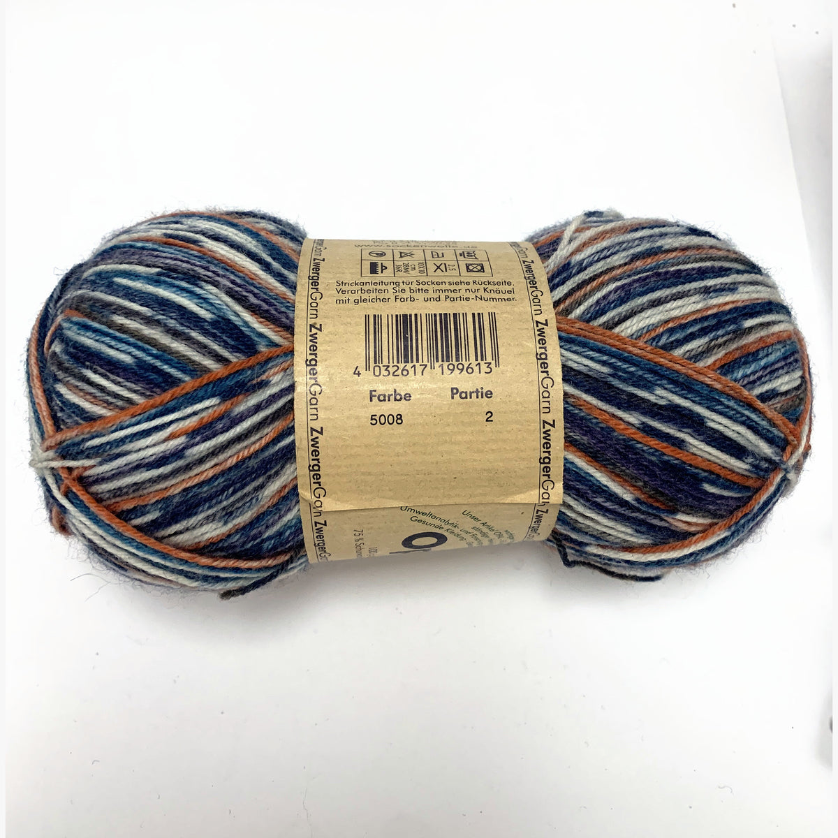 Opal 4ply 5008 Brasil - yarn band and colourway label