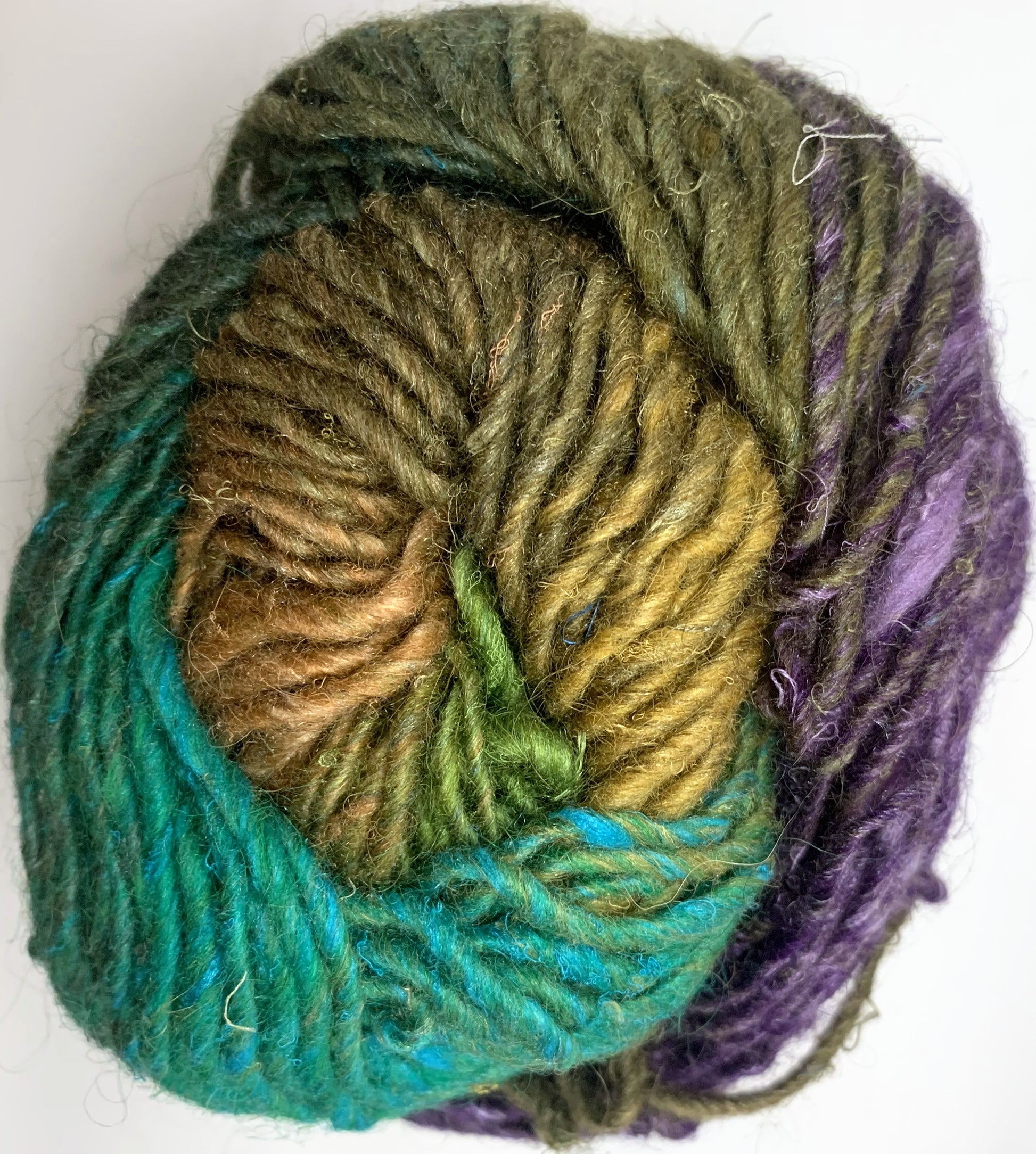 Noro Silk Garden 346 — yarn texture close up