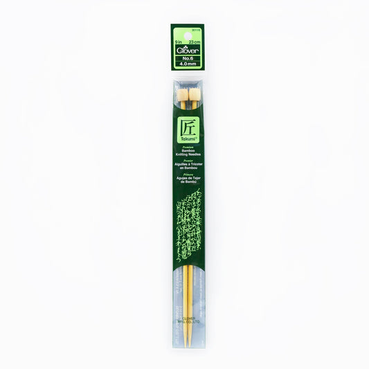 Clover Takumi Knitting Needle, Single Point Size 6 (4.0mm)