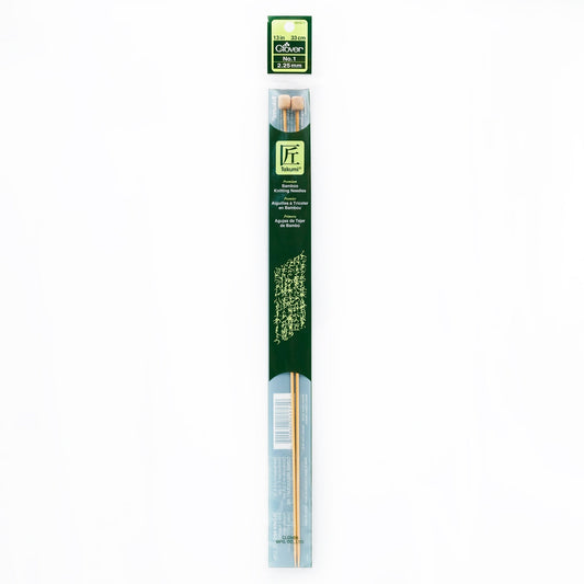 CLOVER Takumi Bamboo Knit Needle-Single Pt. 13 Inch - Size 1