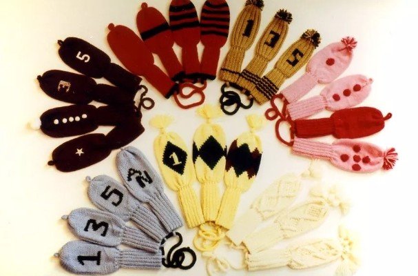 Ann Norling Pattern #4 Golf Club Cover Mitts