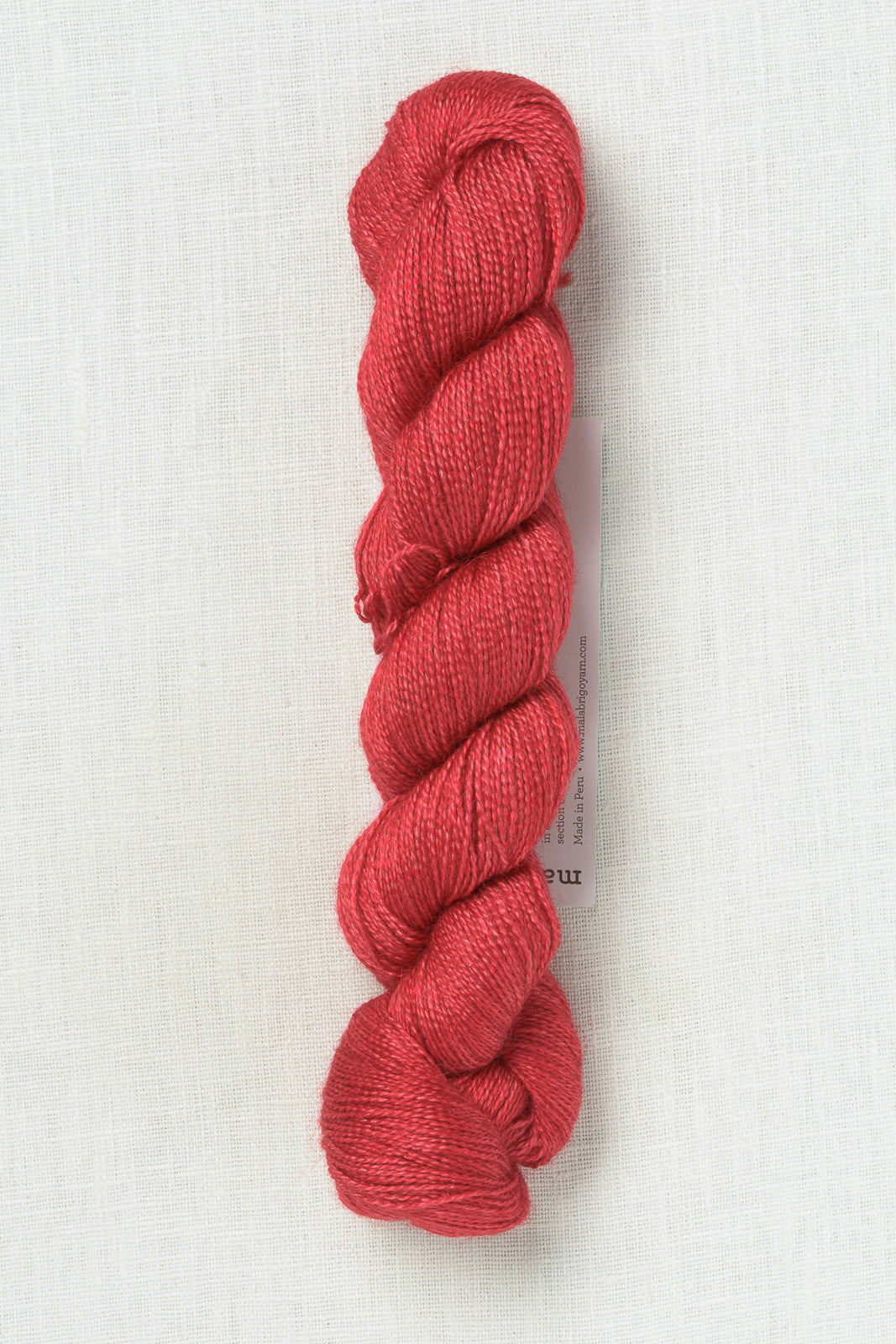 Malabrigo Baby Silkpaca Lace Yarn: Ravelry Red, 611, 270535
