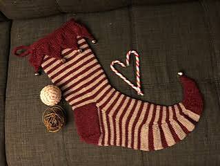 First Born Elvish Christmas Stocking Knitting Pattern