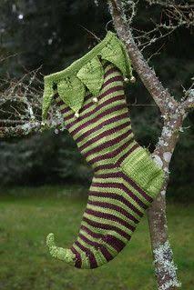 First Born Elvish Christmas Stocking Knitting Pattern