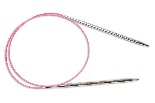 addi Ewenicorn Turbo circular knitting needle with pink cord