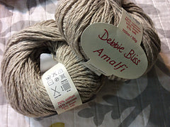 Debbie Bliss Amalfi 09 Green (Khaki colorway)