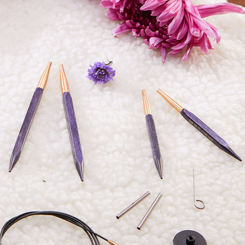 KnitPro J'Adore Cubics interchangeable needle tips