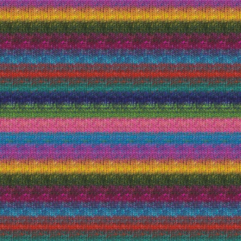 Noro Silk Garden Sock S87 Turquoise, Pink & Yellow
