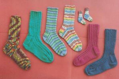 Ann Norling Pattern #12A Adult Socks Play on Ribs