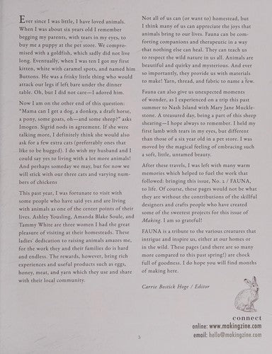 Making No. 2: FAUNA
